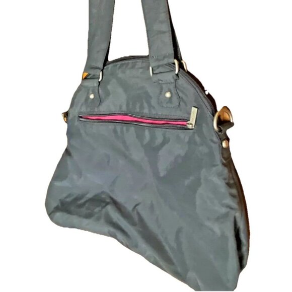 Baggallini Womens Shoulder Bag Tote Grey Nylon Travel Lightweight - Picture 1 of 4
